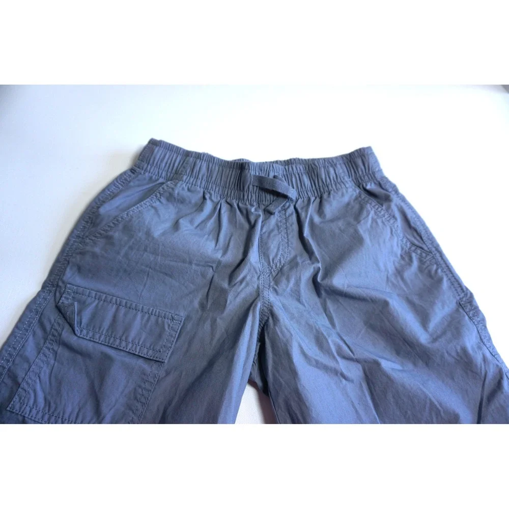 SO Goods for Life Kids Grey Cotton Cargo Jogger Pants Size 8 DG52X011RS